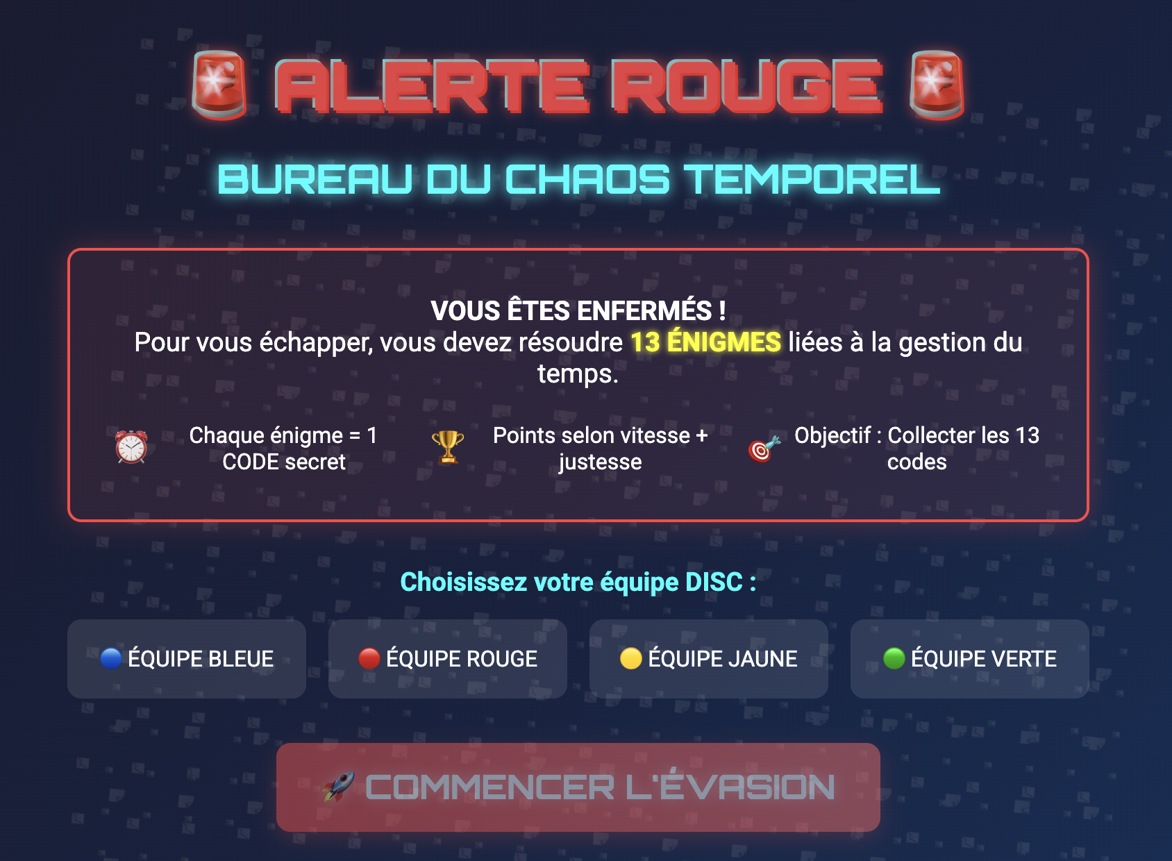 Visuel du serious game Bureau du chaos