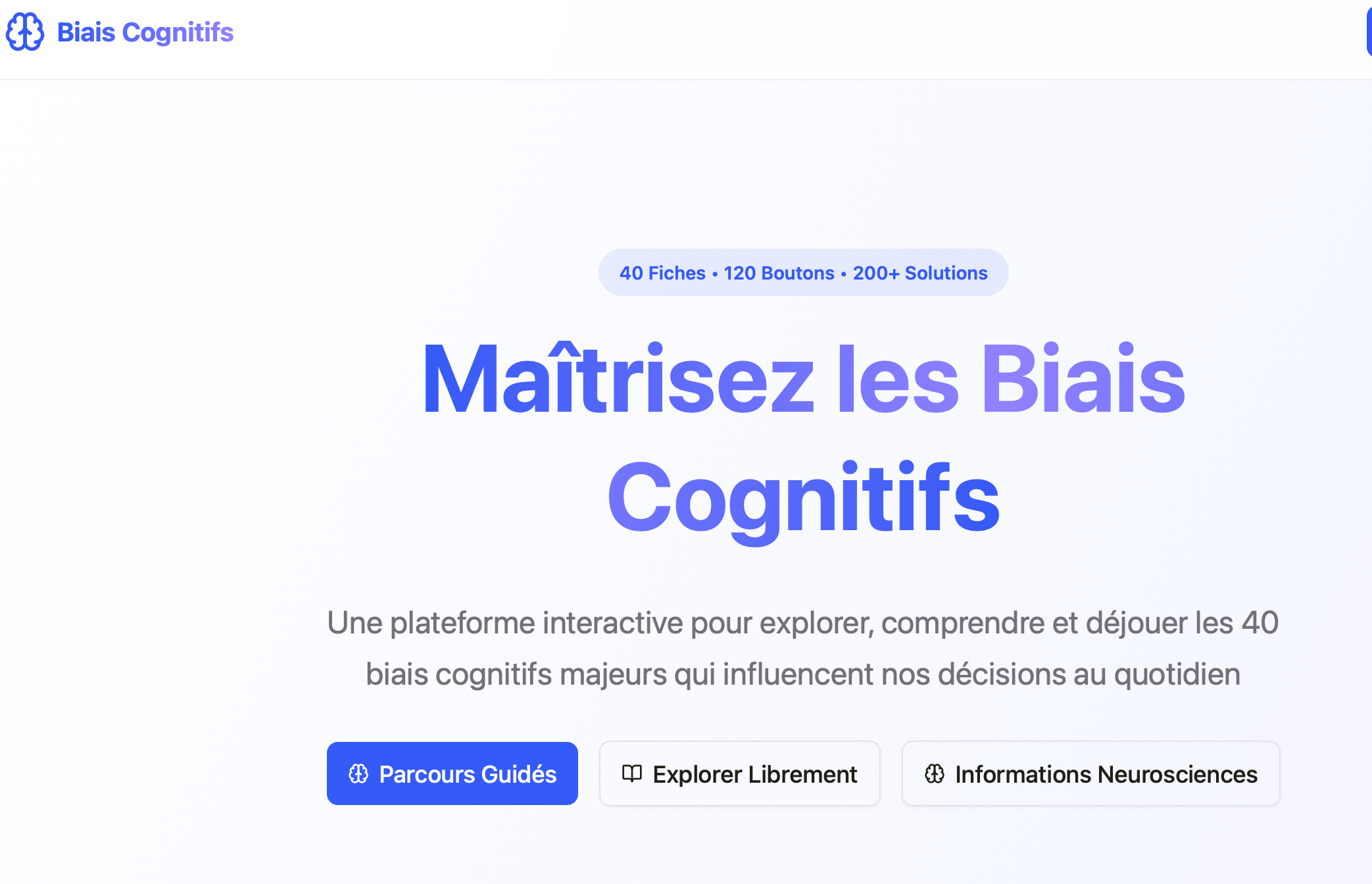 Visuel du serious game Biais cognitifs