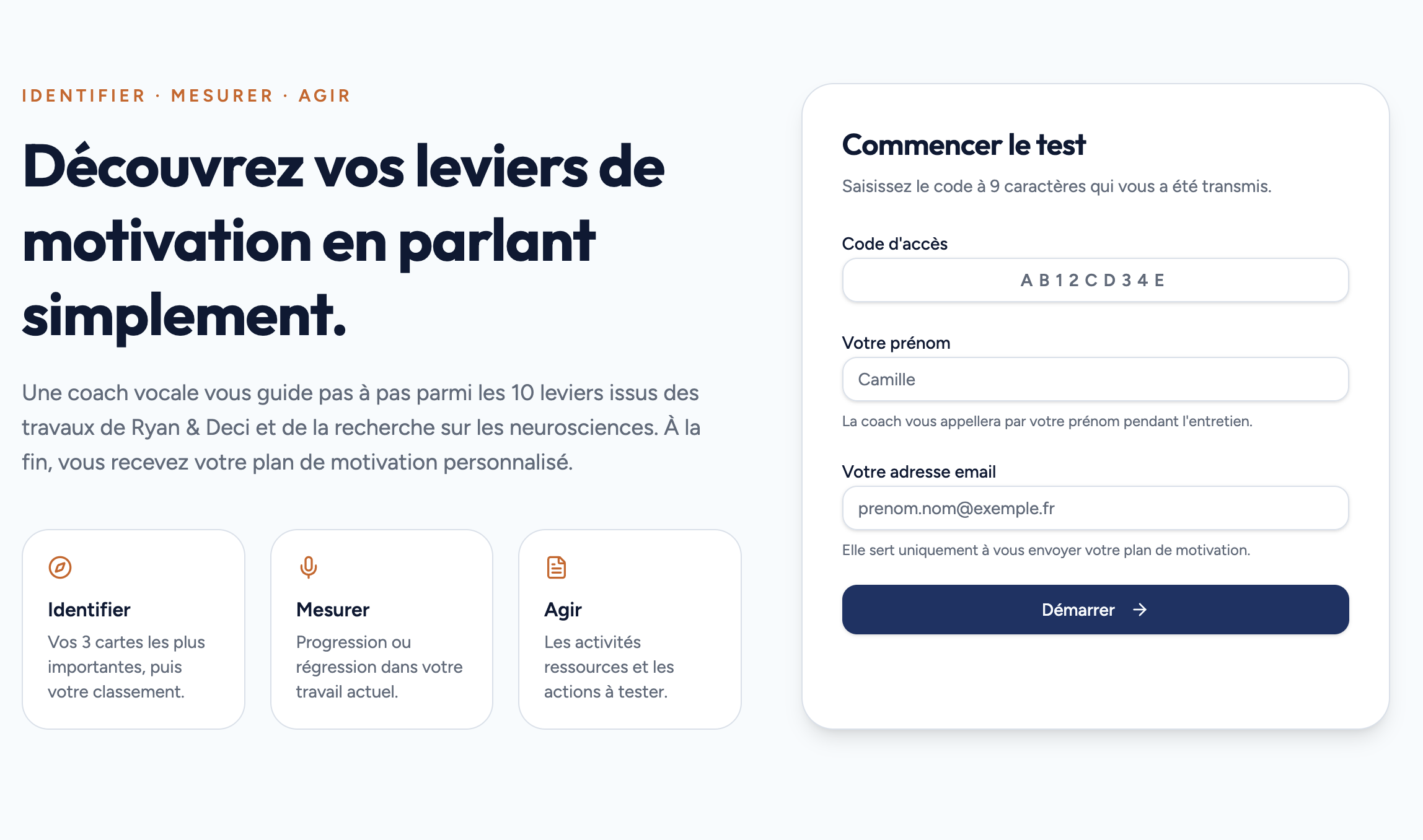 Visuel du serious game Mes leviers de motivation - Coaching d'identification